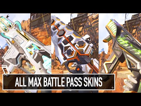 All Max Battle Pass Weapons (RANKING ALL MAX BATTLE PASS WEAPON SKINS SEASON 1-11  REACTIVE SKINS)