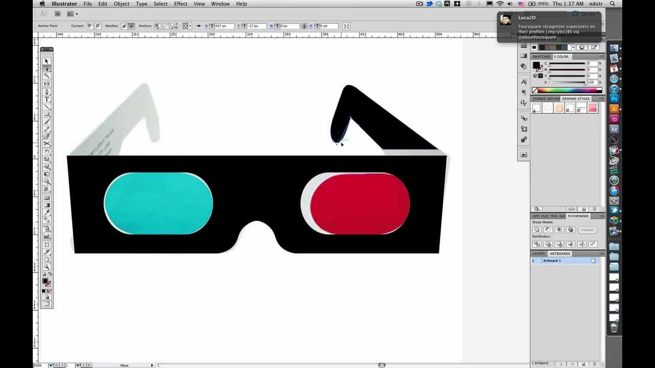 Design process: 3D glasses icon for The Noun Project by NDSTR