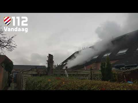 Brand aan achterzijde woning in Vlijmen