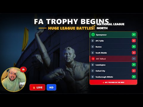 FA Trophy Begins + HUGE League Battles | FM26 Road to Glory Ep4