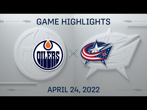 NHL Highlights | Oilers vs. Blue Jackets - Apr 24, 2022