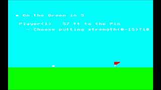Golf (Bug-Byte) for the BBC Micro