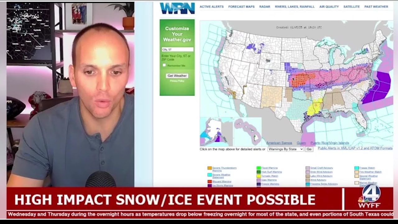 Chief Meteorologist Chris Justus says snow and ice threat rises for Upstate later this week