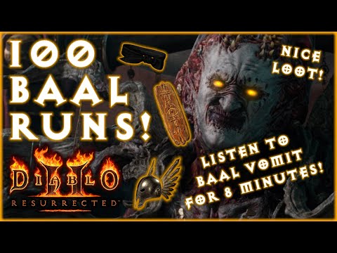 100 Baal Runs! [Diablo 2: Resurrected] Nice Loot!