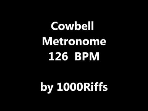 Cowbell Metronome 126 BPM - Beats Per Minute