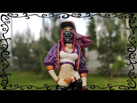 KDA Akali Model 3D PRINTED AND PAINTED