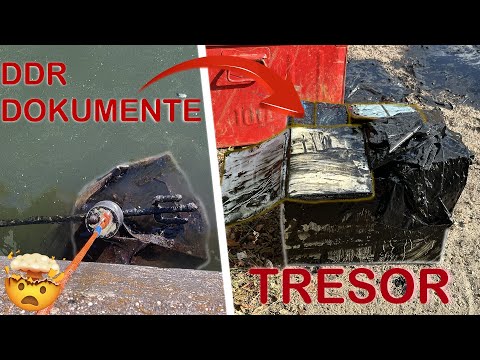 We FIND GDR documents in a completely full safe!!😮 / Magnet fishing with Gebrüder Lange