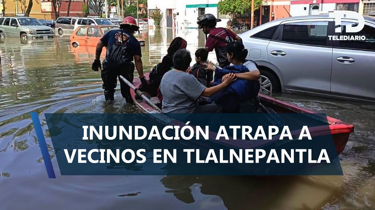 Inundaciones arrasan con tianguis, autos y viviendas en Tlalnepantla, Edomex