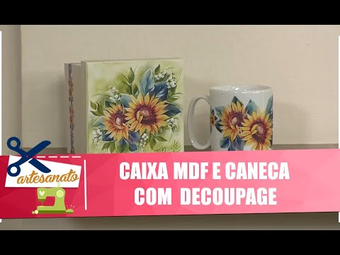 Decore uma caixa MDF e uma caneca com decoupage com Mamiko Yamashita - Vida Melhor - 28/03/19
