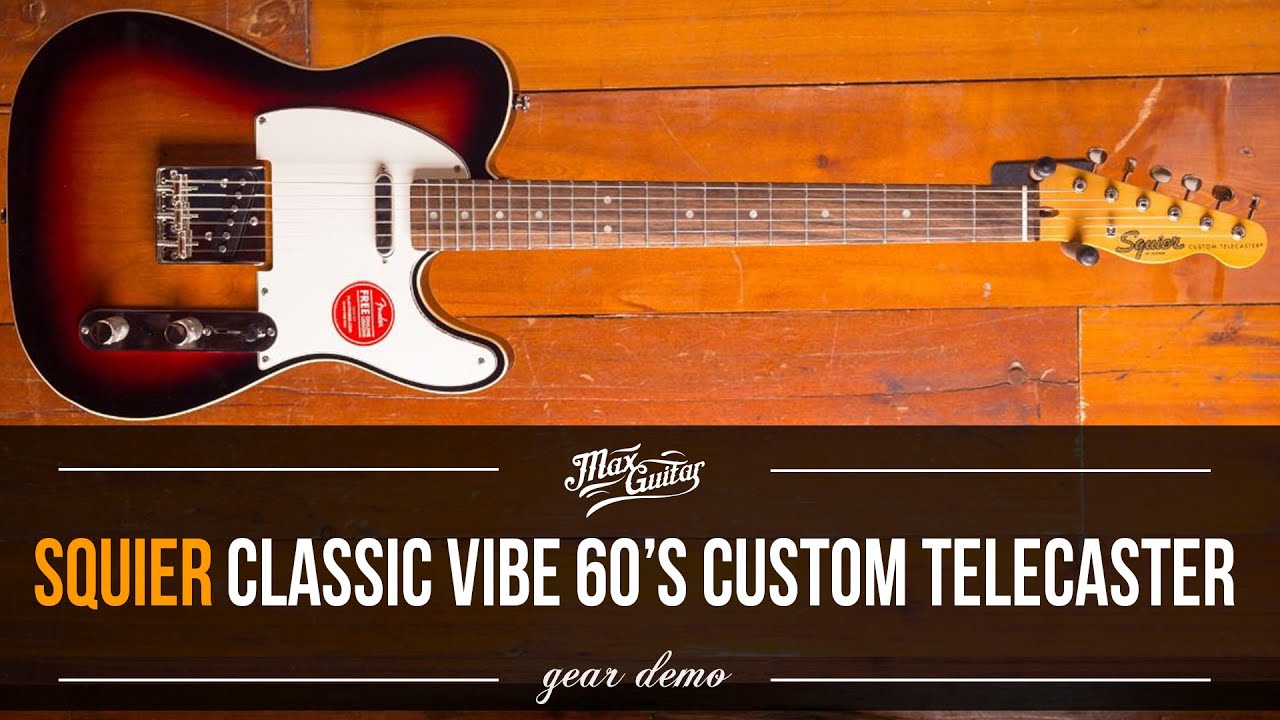 This Squier is FANTASTIC! The Squier Classic Vibe 60's Custom Telecaster. Double bound goodness! - YouTube