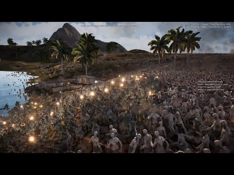 WHO WINS ? 2 MILLION ZOMBIE ARMY VS MODERN SOLDIER Ultimate Epic Battle Simulator 2 UEBS 2