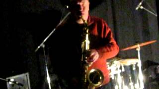 John Butcher solo saxophone, live at Gunther, Antwerpen, 2012-02-22 [part 2/4]