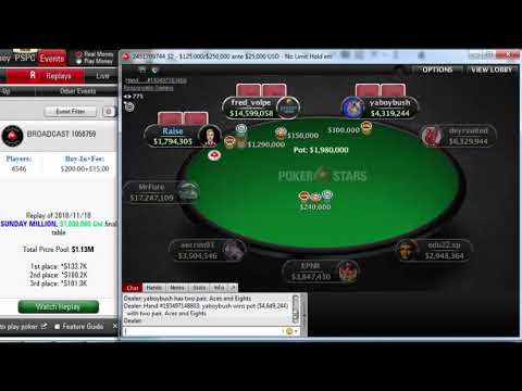 Replay | "mrfure" beat "deyrzuited" Final table PokerStars $215 SUNDAY MILLION, $1M Gtd Nov 18, 2018