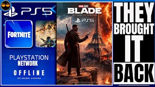 Download lagu PLAYSTATION 5 - NEW MARVEL’S BLADE PS5 UPDATE / THE PSN FORTNITE SITUATION THAT BROUGHT DOWN THE SE… mp3