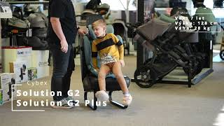 Cybex Solution G2 / G2 PLUS Ocean blue Plus Instalace a usazení dítěte do autosedačky Cybex Solution G2