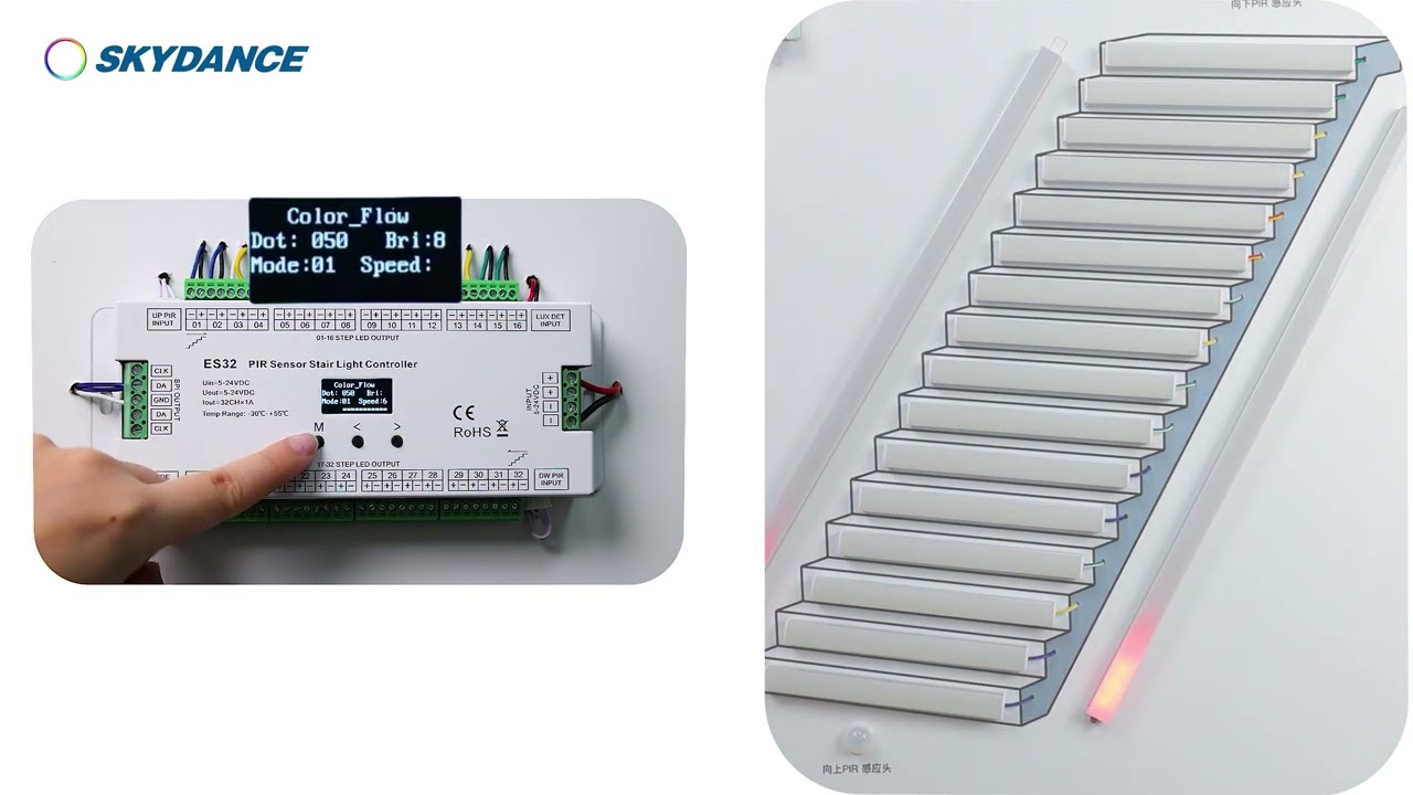 Mutiple function body sensor stair light controller--SKYDANCE