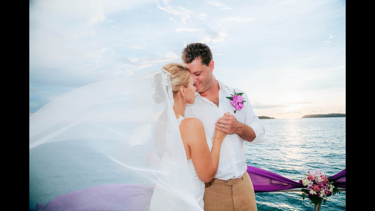 Phuket Weddings & Evenemangsplanerare - skräddarsydda ERFARENHETER - Yachtbröllop i Phuket