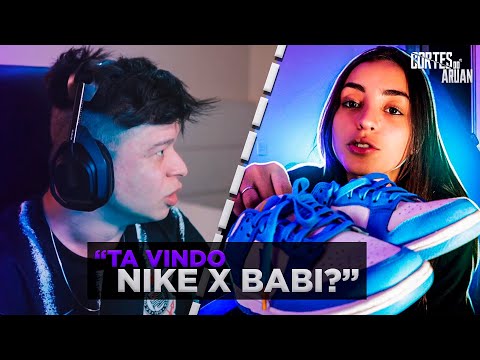 ARUAN REAGE A MOSTREI MINHA COLEÇÃO DE TÊNIS! (LOUD BABI) - Cortes do Aruan