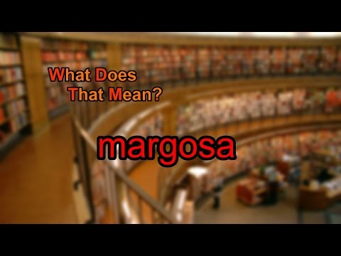 What does margosa mean?
