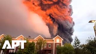 Ukrainian Drone Attack Sparks Fire at Wildberries Warehouse in Moscow Region | APT
