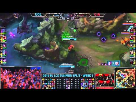UOL (Powerofevil Syndra) VS Giants (Adryh Ezreal) Highlights - 2015 EU LCS Summer W5D1