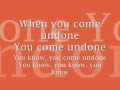 Placebo- Come Undone (with lyrics)