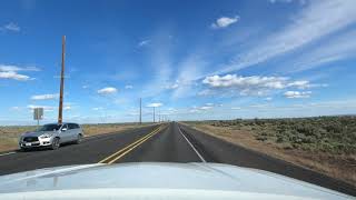 4K Driving from Ephrata to Moses Lake, Washington