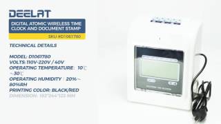 Digital Atomic Wireless Time Clock and Document Stamp