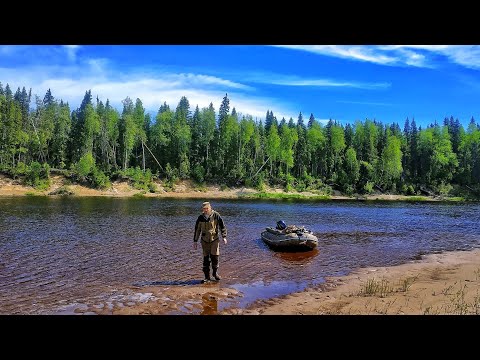 Сплав по лесной реке, рыбалка и таежные приключения! # 3