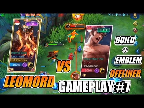 Build Leomord Offliner Tersakit Terbaru 2022 | Leomord Vs Chou | Gameplay Leomord #7 Mobile Legends