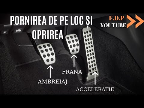 Școala De Șoferi  - PORNIREA DE PE LOC ȘI OPRIREA LECTIA NR 2