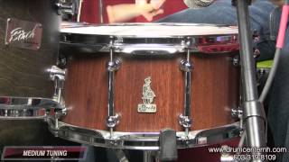 Video thumbnail for Video Demo: Brady Jarrah Block Snare Drum 6.5x14 - Natural Satin by Drum Center of Portsmouth