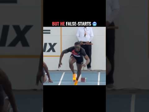 Reminder to Stay Humble 😳 Fred Kerley’s False Start #shorts #athletics #sports #track #olympics