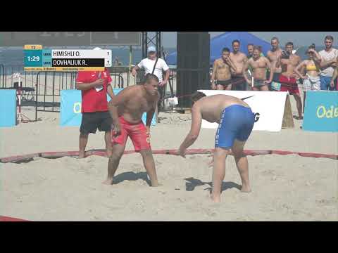 Round 3 Men's BW - +80 kg: O. HIMISHLI (UKR) v. R. DOVHALIUK (UKR)