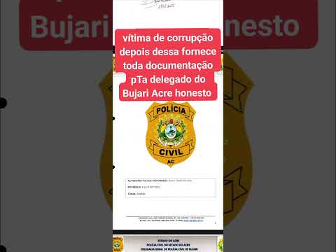 delegacia do Bujari Acre não pode tocar inquérito por causa de competência mais3 pode