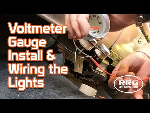 Installing a Voltmeter Gauge & Wiring the Lights