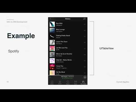 Intro to iOS Development: Lecture 4 - UITableView