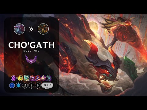 Cho'Gath Mid vs Cassiopeia - EUW Master Patch 13.4