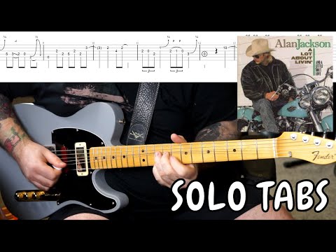 Brent Mason Solo - Up To My Ears In Tears - Animated Tab - 3 Speeds