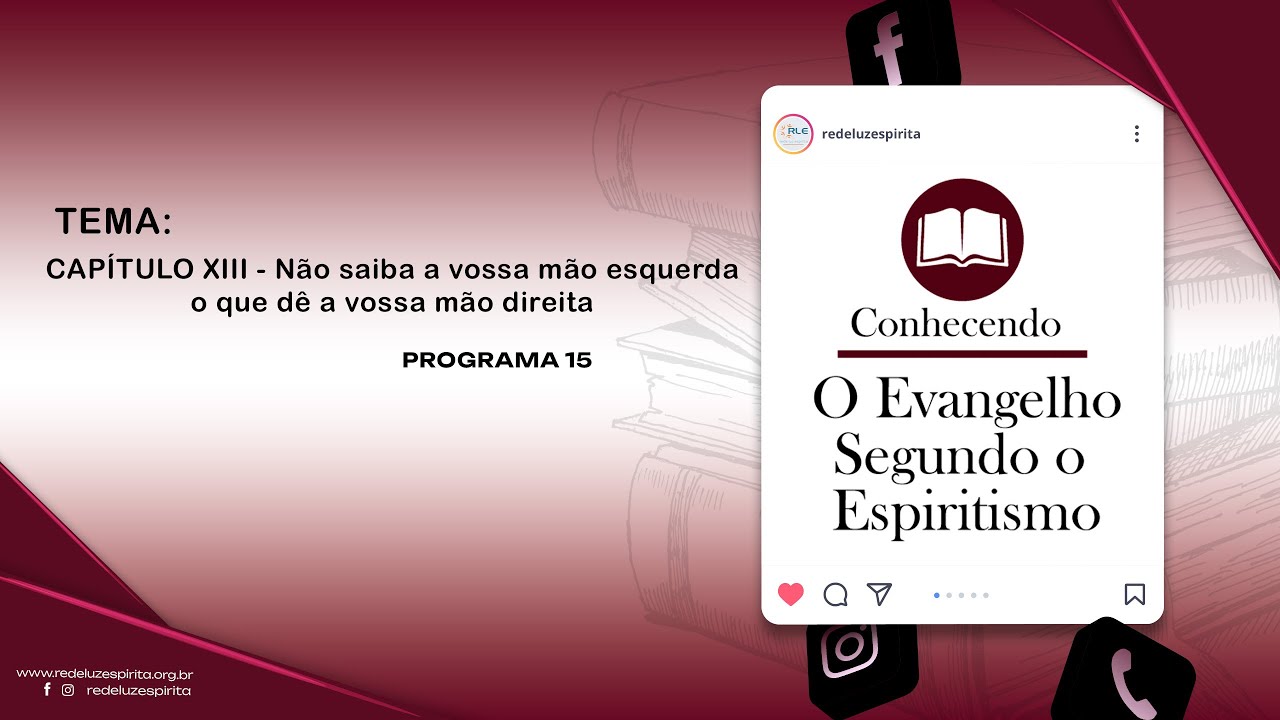 Capítulo XIII - Não saiba a vossa mão esquerda o que dê a vossa mão direita. #15