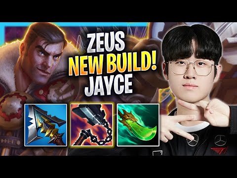 ZEUS TRIES NEW JAYCE BUILD! - T1 Zeus Plays Jayce TOP vs Rumble! | Bootcamp 2023