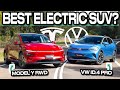 Has Model Y Met Its Match Tesla Model Y Vs Volkswagen ID 4 Comparison Review And Range Test