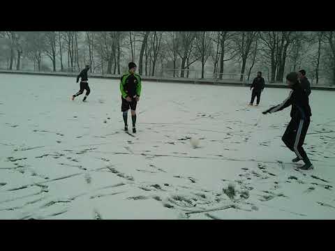 Training im Schnee auf SpVgg Horsthausen  - 20.3.2013