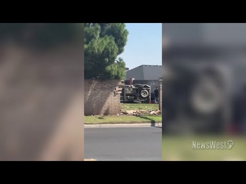 18-year-old drives through brick wall in Odessa