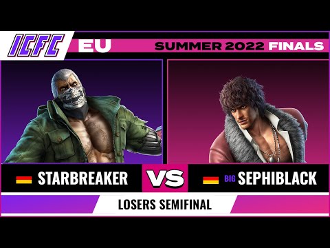 Starbreaker (Bryan) vs. Sephiblack (Miguel) Losers Semifinal - ICFC EU Tekken 7 Summer 2022 Finals