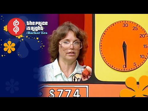 Nervous Contestant Conquers CLOCK GAME With Only One Second to Spare! - The Price Is Right 1984