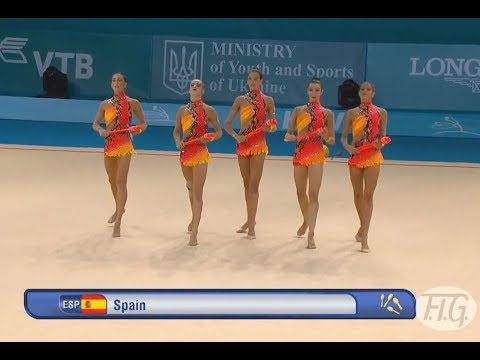 32nd Rhythmic Gymnastics World Championship Kiev UKR /  31 Aug - 1 Sept 2013  / Spain 10 Clubs EF