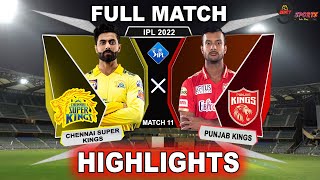CSK vs PBKS 11TH MATCH HIGHLIGHTS 2022 | IPL 2022 CHENNAI vs PUNJAB 11TH MATCH HIGHLIGHTS #CSKvPBKS