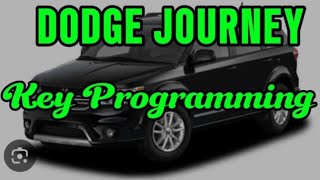 How To Program Key On Dodge Journey 2014 : Step-by-step