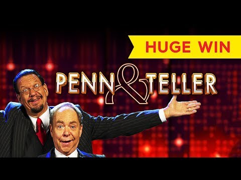 INCREDIBLE! Penn & Teller Slot - KNOCKING ON JACKPOT'S DOOR! - YouTube
